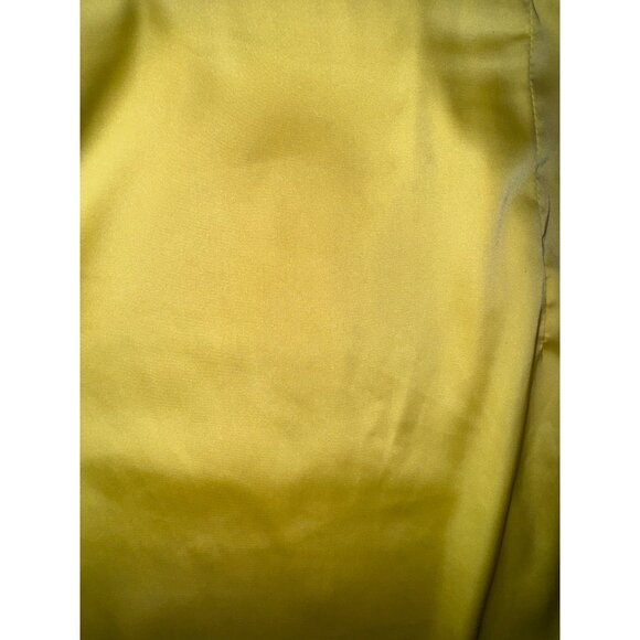 Yellow Satin Tie Bandeau & Ruched Mini Skirt Set XL Fashion Nova Sexy Pinup Club - Picture 10 of 11